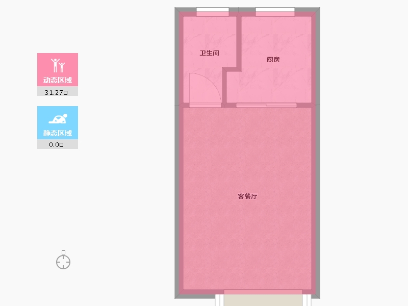 浙江省-宁波市-藏月领寓-28.00-户型库-动静分区