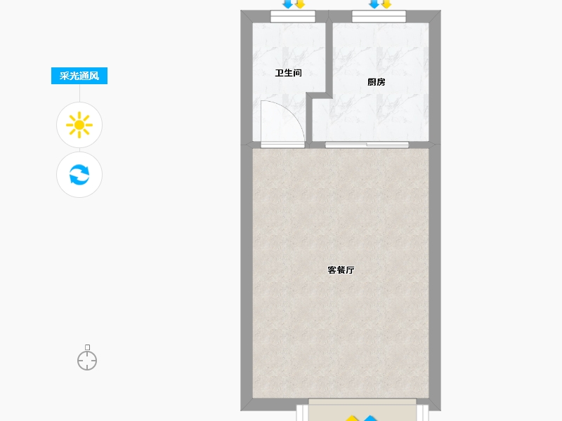 浙江省-宁波市-藏月领寓-28.00-户型库-采光通风