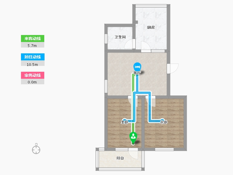 福建省-厦门市-杏林东路-55.70-户型库-动静线