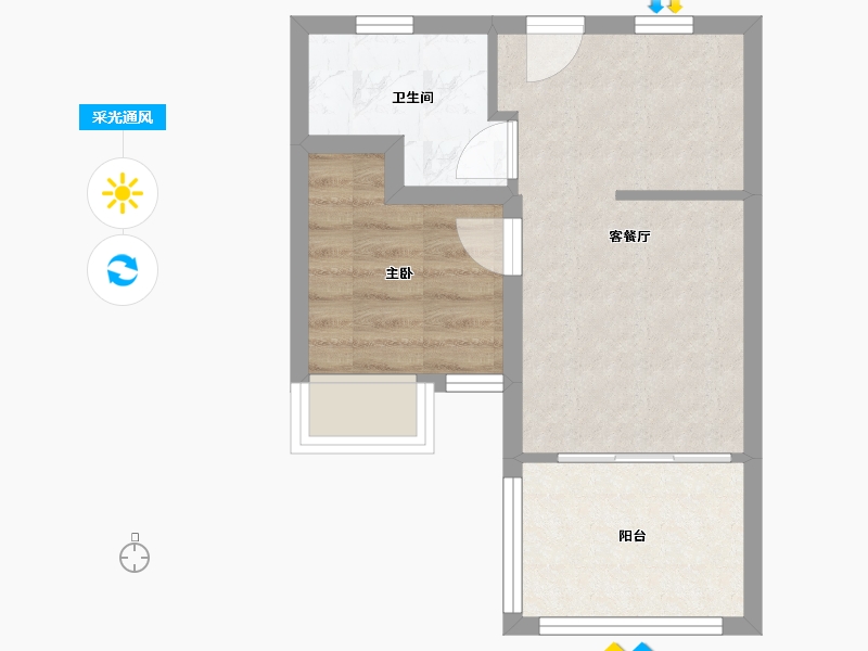 广东省-深圳市-万科清林径三期(千林山居)-36.70-户型库-采光通风