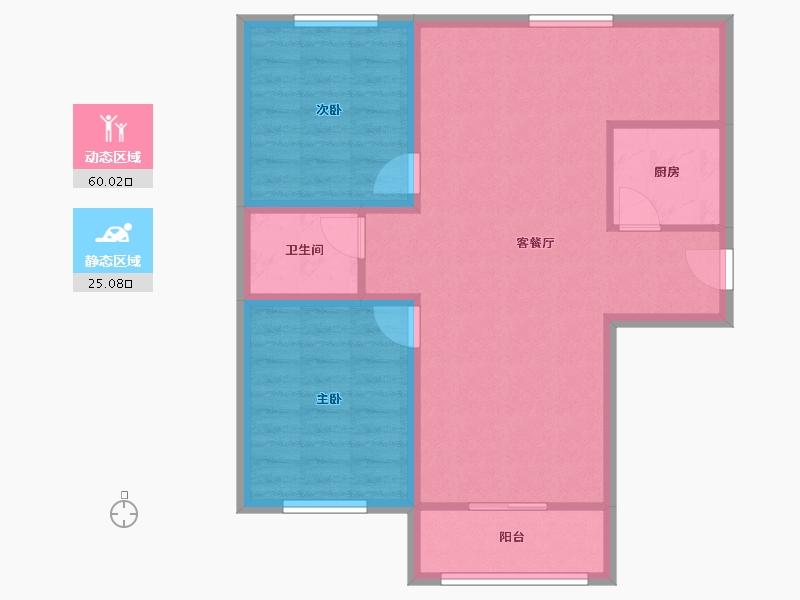 海南省-海口市-可乐园-76.62-户型库-动静分区