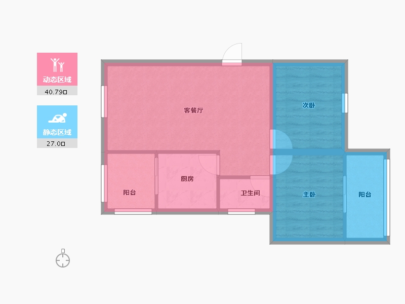 海南省-海口市-可乐园-60.78-户型库-动静分区