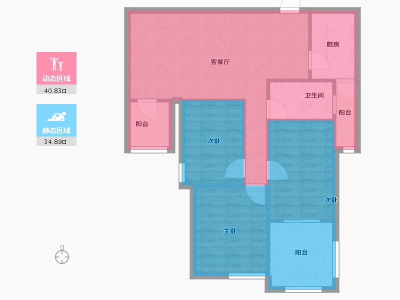 海南省-海口市-田背花园-68.00-户型库-动静分区