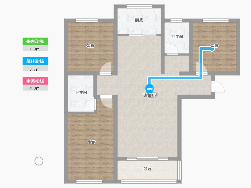 河北省-邯郸市-盛港国际-92.00-户型库-动静线