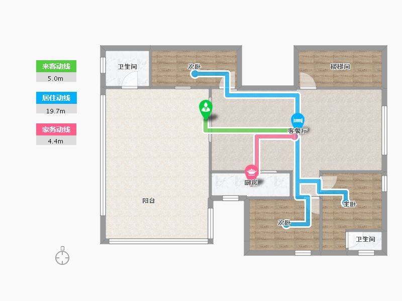 海南省-海口市-田背花园-115.37-户型库-动静线