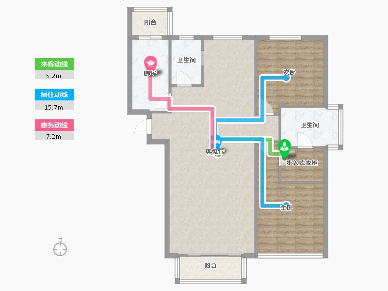 北京-北京市-丰和园-107.00-户型库-动静线