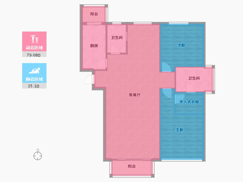 北京-北京市-丰和园-107.00-户型库-动静分区