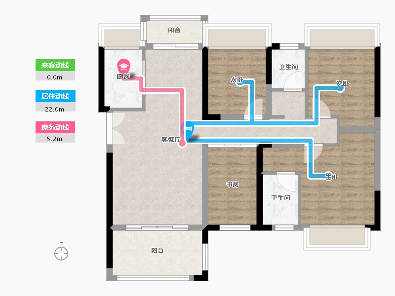 四川省-绵阳市-华池书院-108.00-户型库-动静线