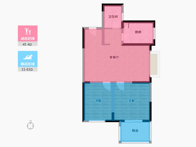 陕西省-西安市-兴隆鑫苑-70.00-户型库-动静分区