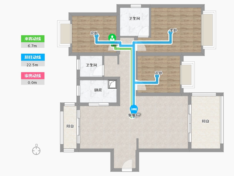 湖北省-襄阳市-阳光壹号-101.23-户型库-动静线