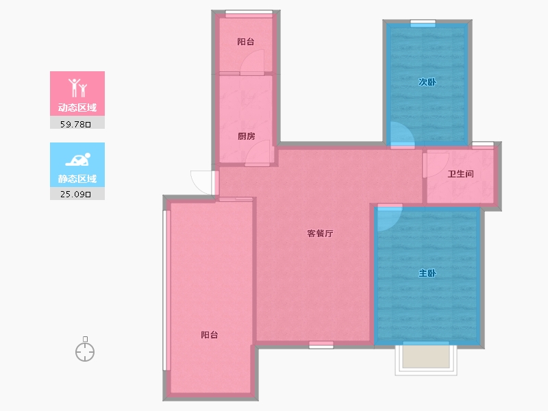 海南省-海口市-可乐园-75.82-户型库-动静分区