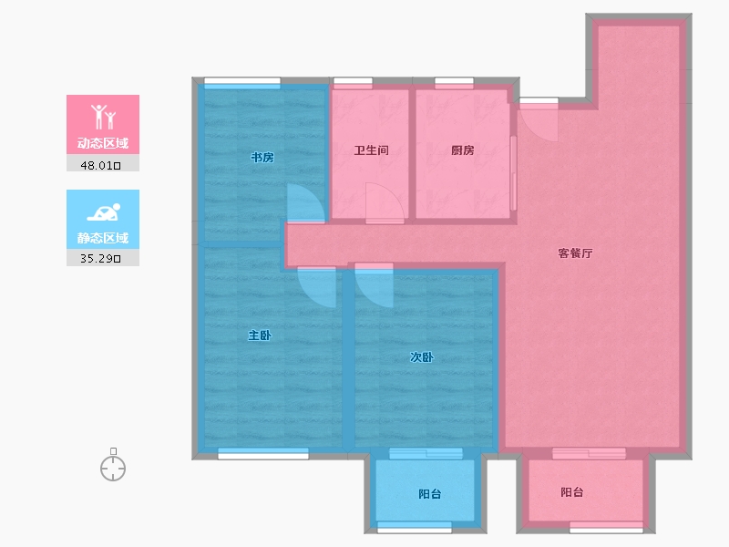 福建省-福州市-正荣悦龙江-113.00-户型库-动静分区