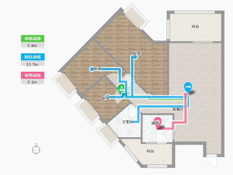 广东省-中山市-永怡简爱-113.00-户型库-动静线