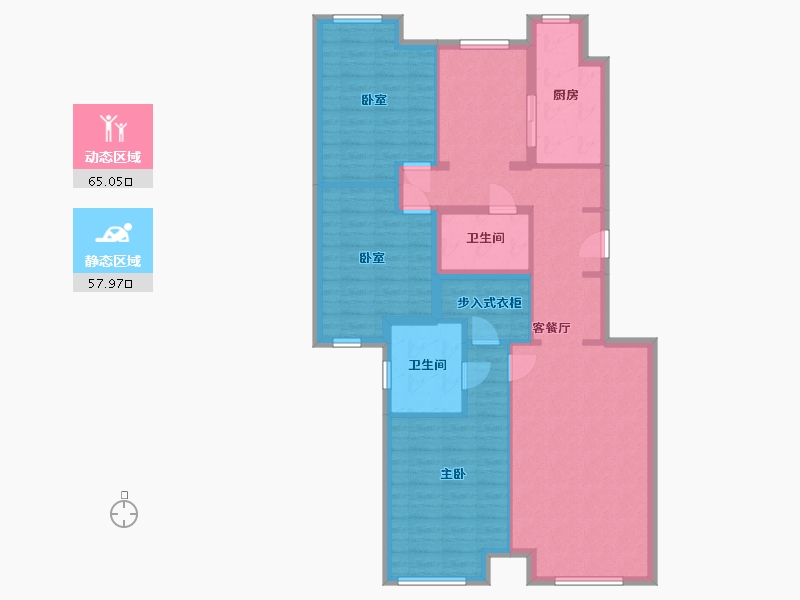 北京-北京市-中海苏黎世家-109.00-户型库-动静分区