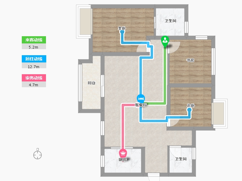 四川省-内江市-金科时代中心-89.00-户型库-动静线