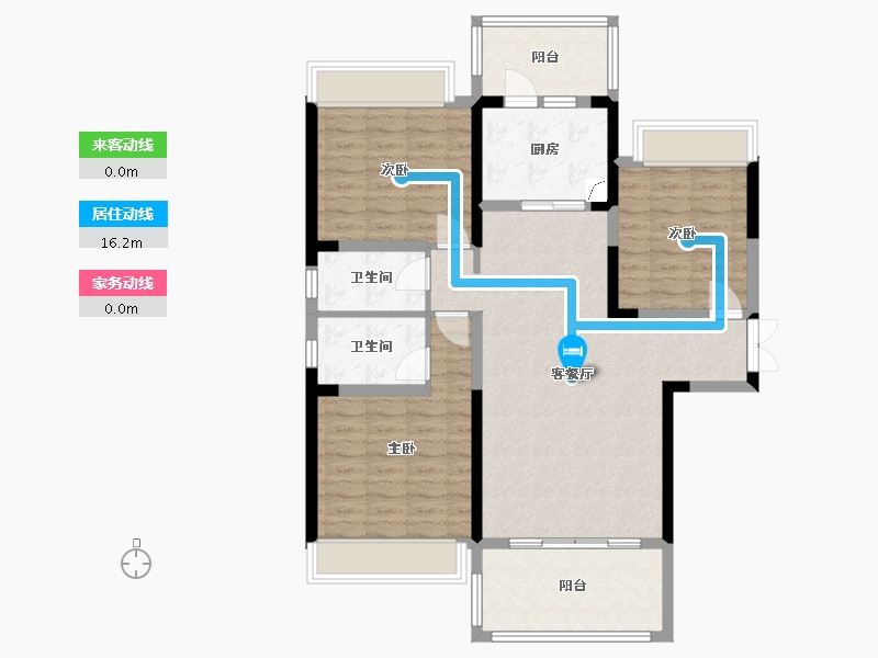 四川省-德阳市-华盛公园里-110.00-户型库-动静线