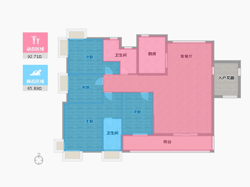 广东省-佛山市-天悦湾花园-160.00-户型库-动静分区