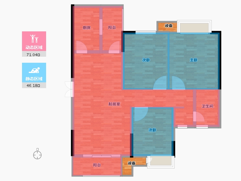 湖南省-娄底市-和悦家园-109.10-户型库-动静分区