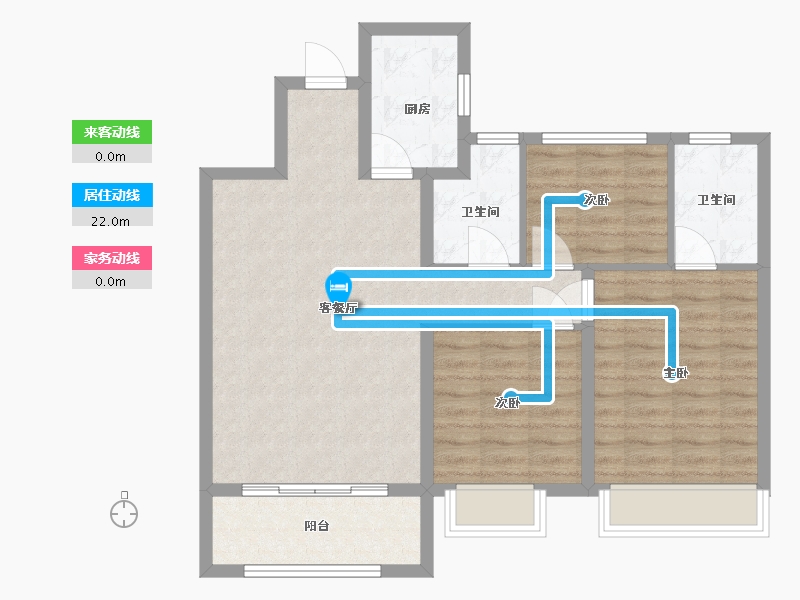 山东省-德州市-瑞华新都汇-83.00-户型库-动静线