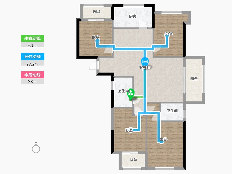 福建省-福州市-名城紫金轩-111.00-户型库-动静线