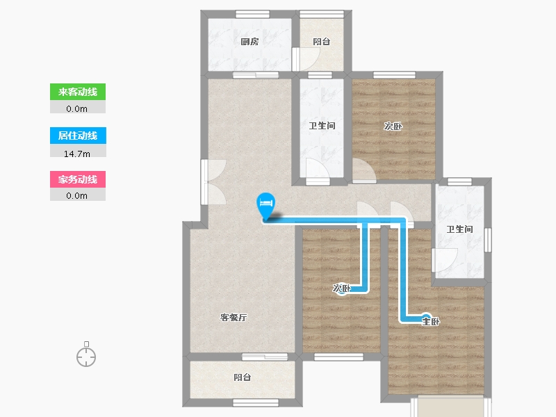 浙江省-湖州市-东湖金悦-99.23-户型库-动静线