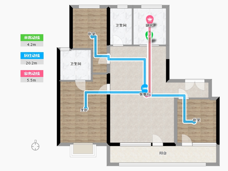 山东省-青岛市-悦府-102.00-户型库-动静线