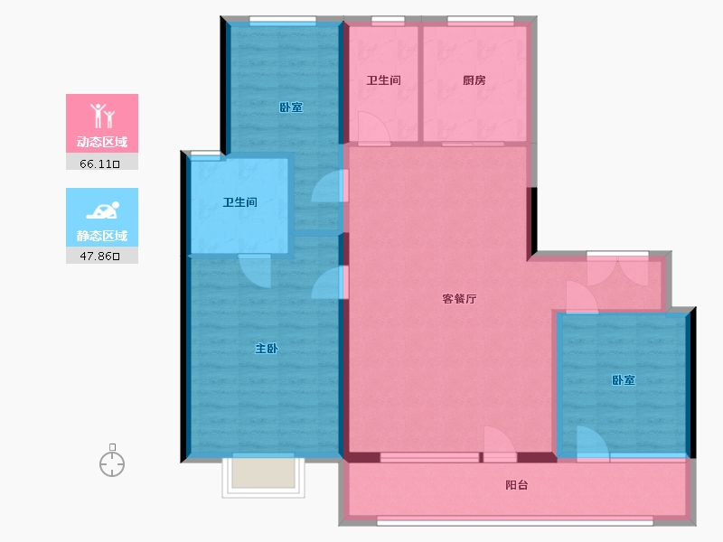 山东省-青岛市-悦府-102.00-户型库-动静分区