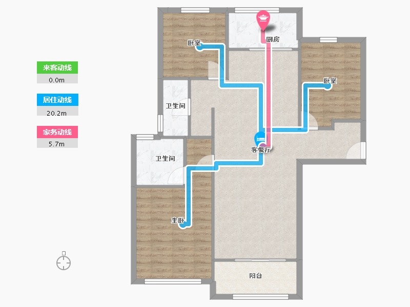 河南省-郑州市-万华城三期-94.00-户型库-动静线