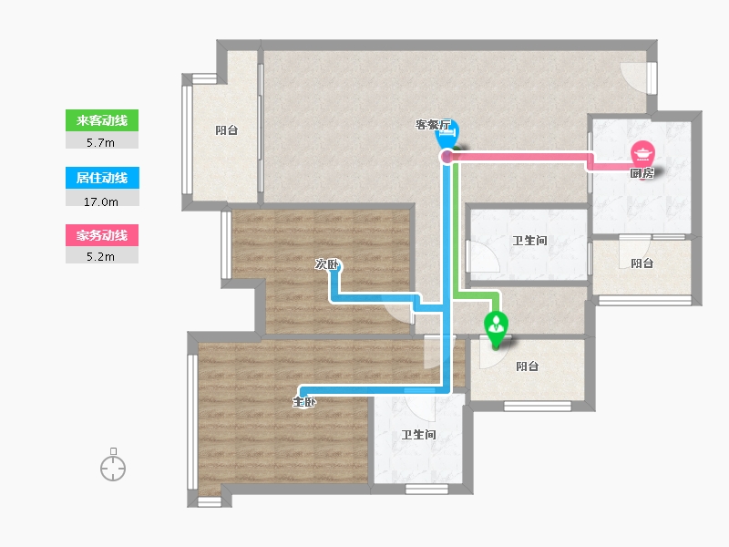 重庆-重庆市-湖山-79.59-户型库-动静线