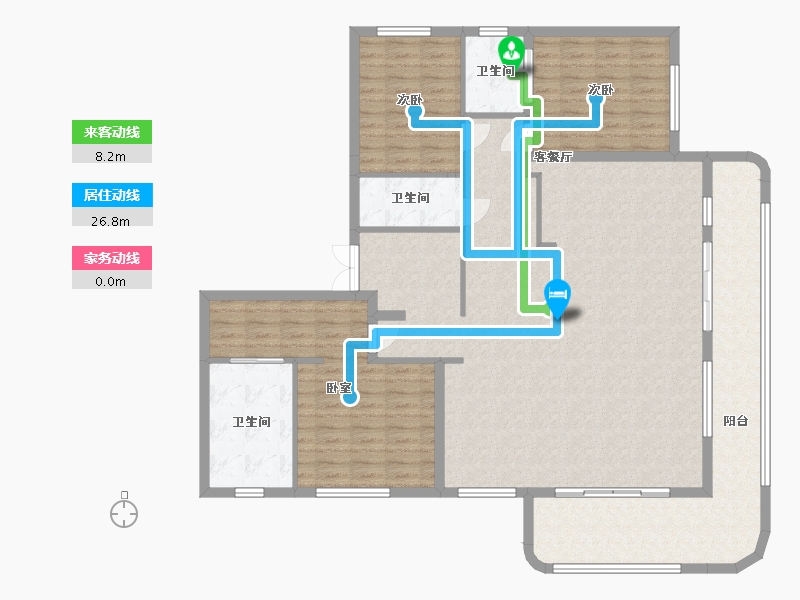 广西壮族自治区-南宁市-中国铁建·西派御江-154.00-户型库-动静线