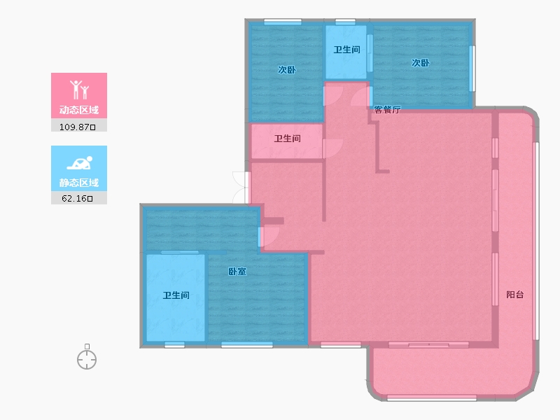 广西壮族自治区-南宁市-中国铁建·西派御江-154.00-户型库-动静分区