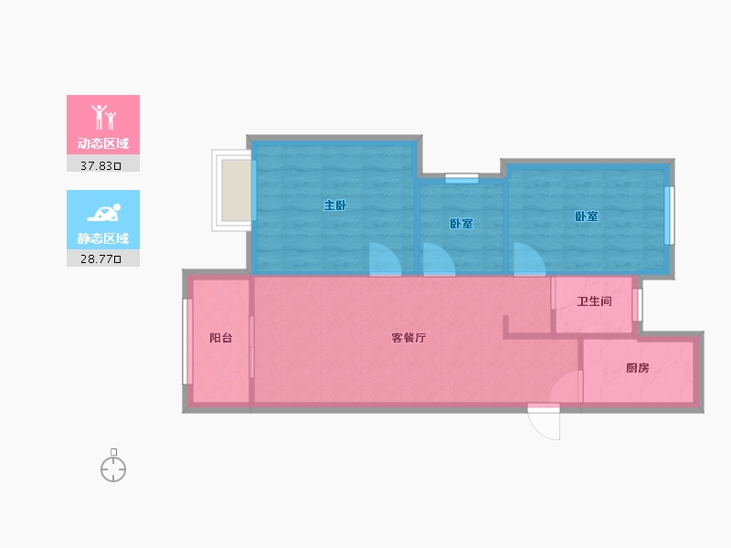 广西壮族自治区-桂林市-吾悦华府-80.00-户型库-动静分区