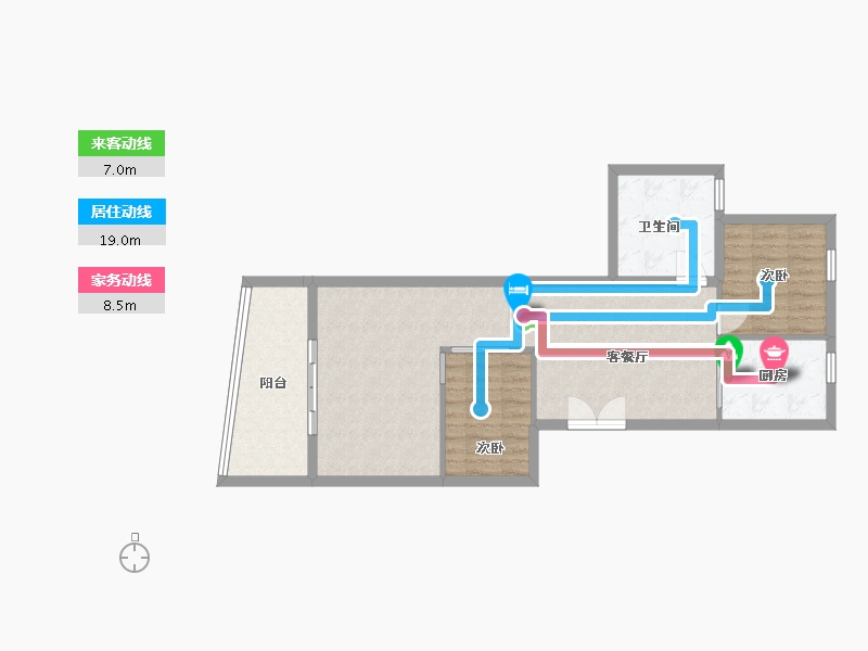 江苏省-苏州市-浦园-80.00-户型库-动静线