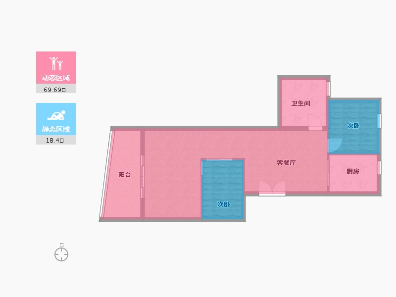 江苏省-苏州市-浦园-80.00-户型库-动静分区