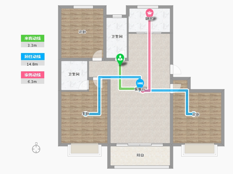 河北省-衡水市-凤凰城三期-119.47-户型库-动静线