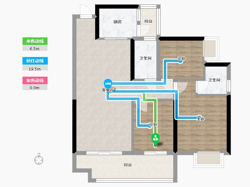 广西壮族自治区-南宁市-雅苑-98.00-户型库-动静线