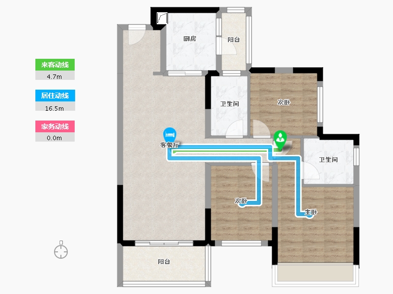 四川省-成都市-华润置地未来之城-96.00-户型库-动静线