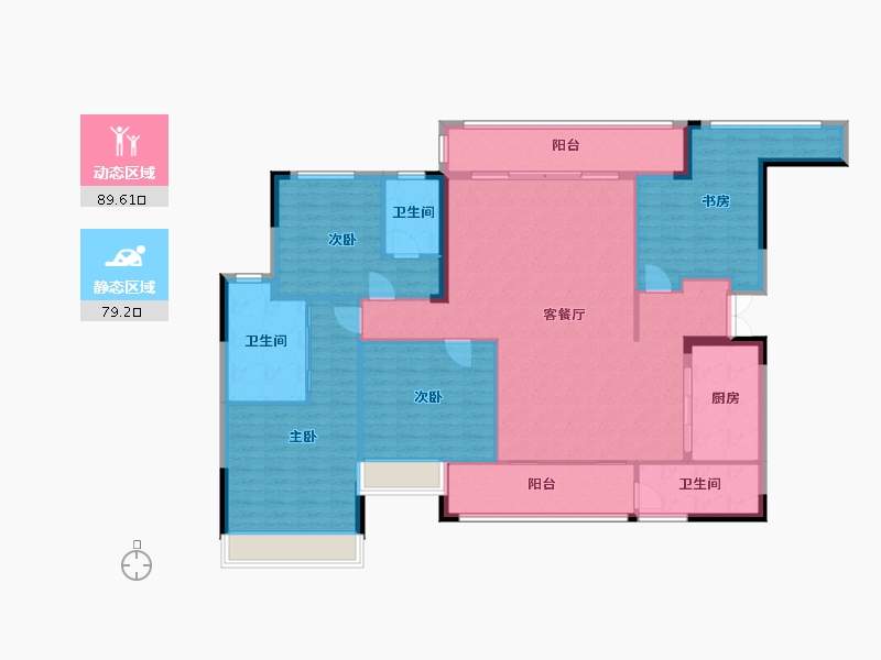 贵州省-黔西南布依族苗族自治州-杏林春晓-176.00-户型库-动静分区