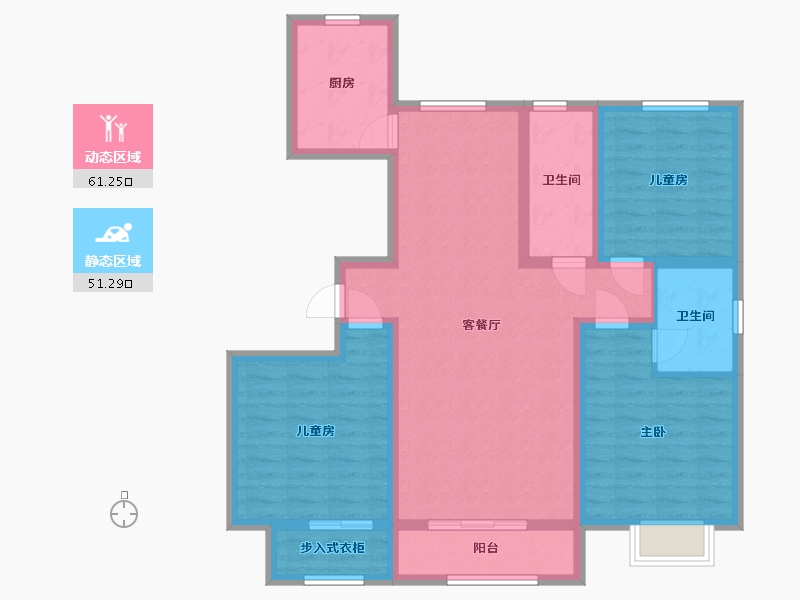 河北省-邢台市-紫御兰庭-99.00-户型库-动静分区