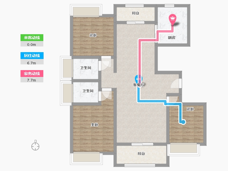 江西省-吉安市-阳明天辰-105.00-户型库-动静线