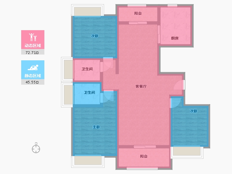 江西省-吉安市-阳明天辰-105.00-户型库-动静分区