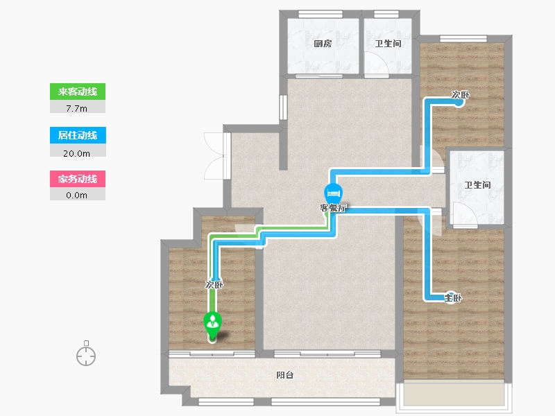 山东省-潍坊市-风华尚品-133.00-户型库-动静线