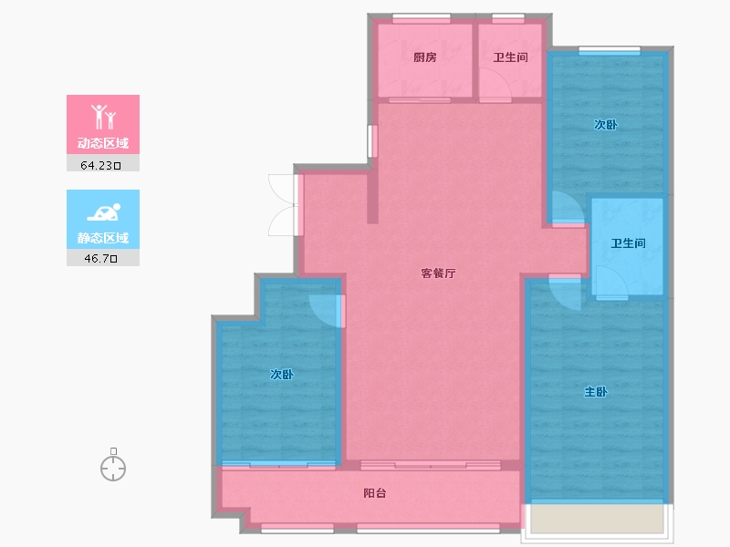 山东省-潍坊市-风华尚品-133.00-户型库-动静分区