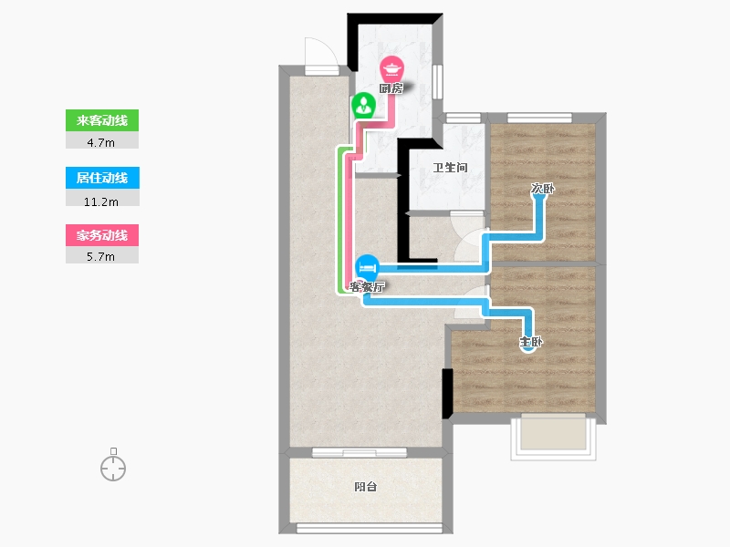 福建省-福州市-金地·五四领峰-52.00-户型库-动静线