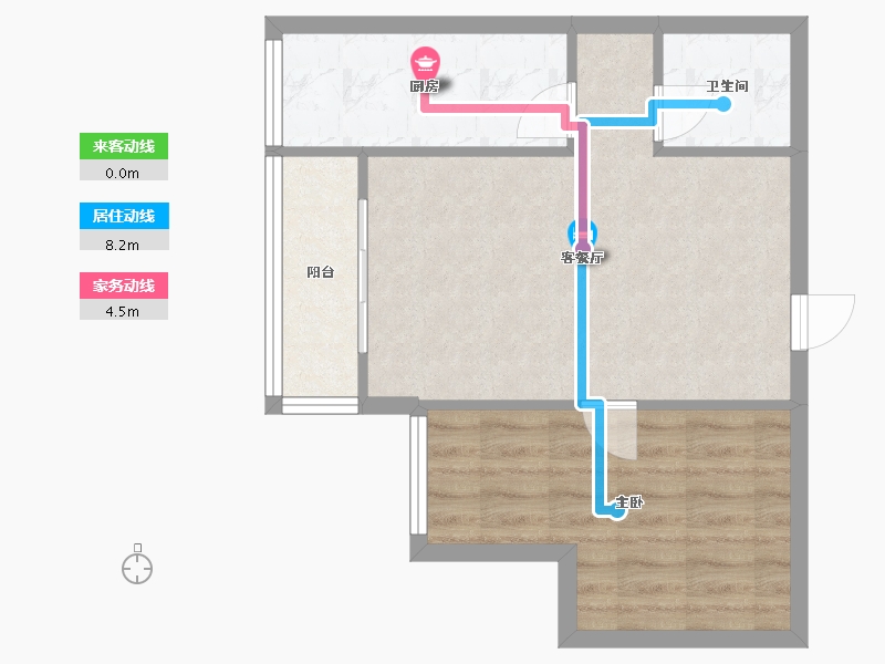 重庆-重庆市-都市美居-58.00-户型库-动静线