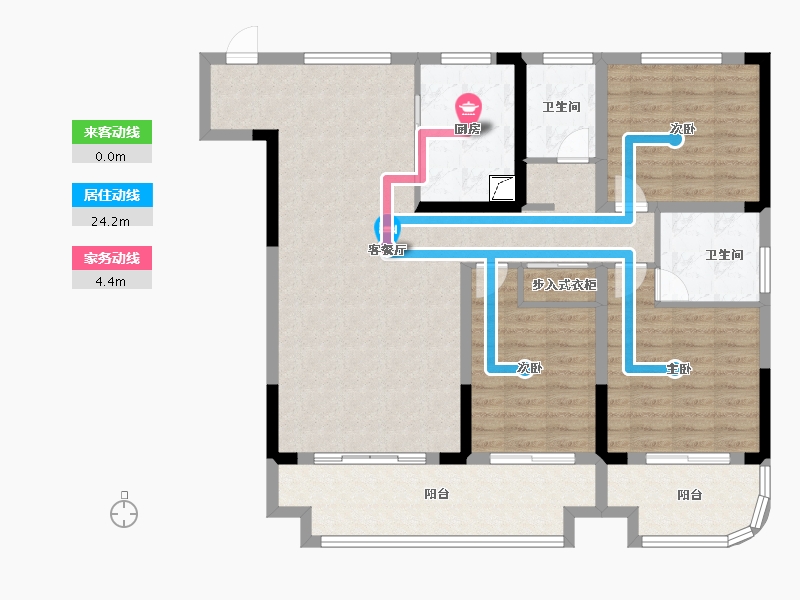 安徽省-阜阳市-首居·聚英河畔-112.48-户型库-动静线