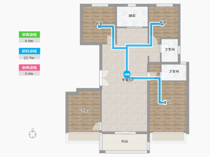 河南省-郑州市-郑州市碧桂园-120.00-户型库-动静线