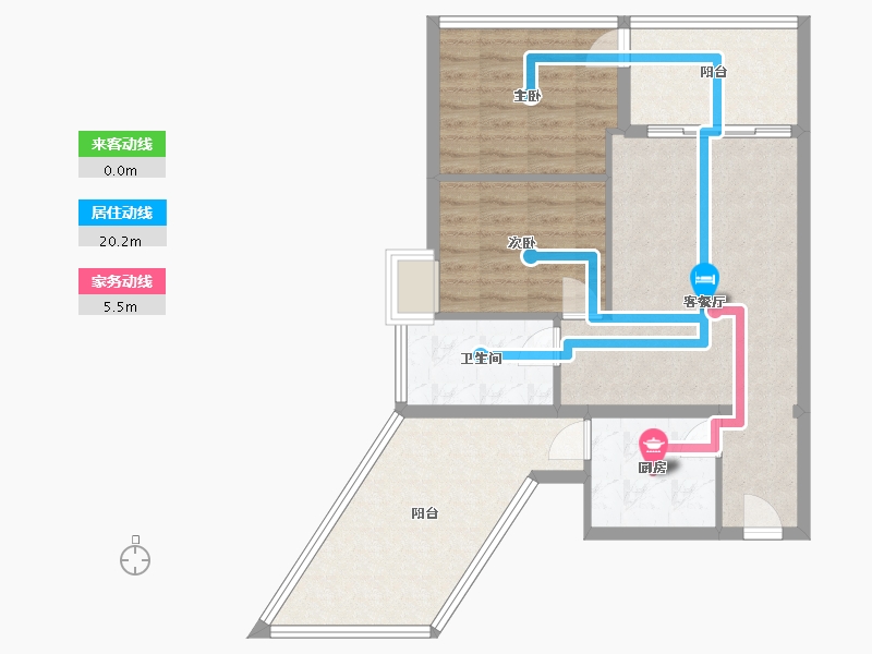 福建省-厦门市-金山小区-72.00-户型库-动静线