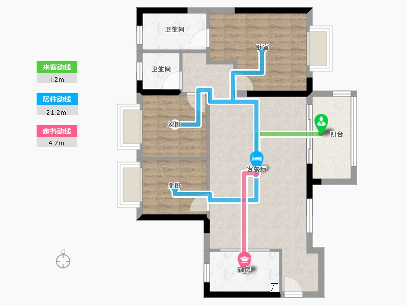 广东省-惠州市-海伦堡臻悦府-79.20-户型库-动静线