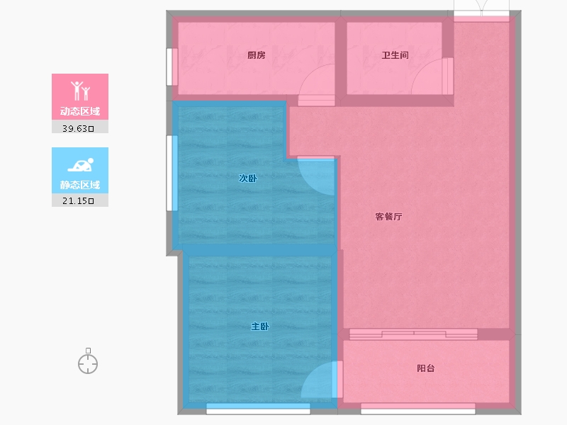 甘肃省-庆阳市-锦润名苑-53.64-户型库-动静分区